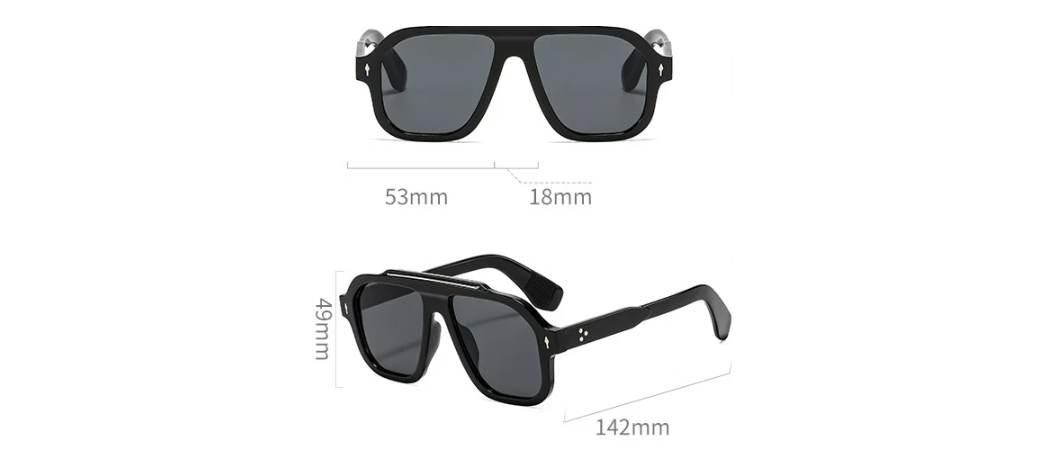 AVIATOR VINTAGE- BLACK/ BLUE